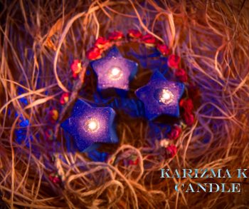 شمع ستاره مخمل (Velvet Star Candle)